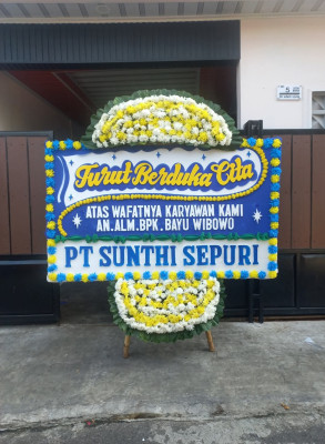 Papan Bunga Duka di Pontang Legon